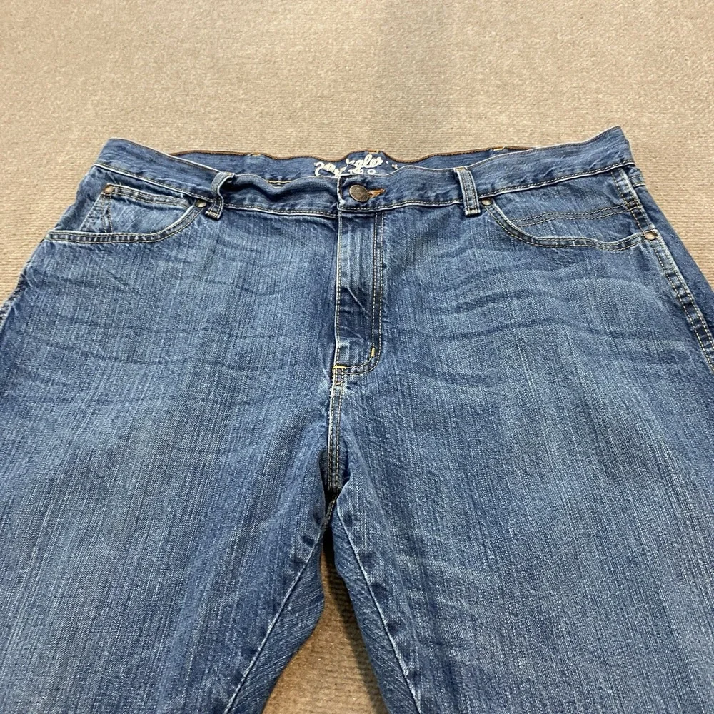 Wrangler Jeans Mens 40x32 Blue Retro Boot Bootcut Stretch Denim 5-Pocket Western